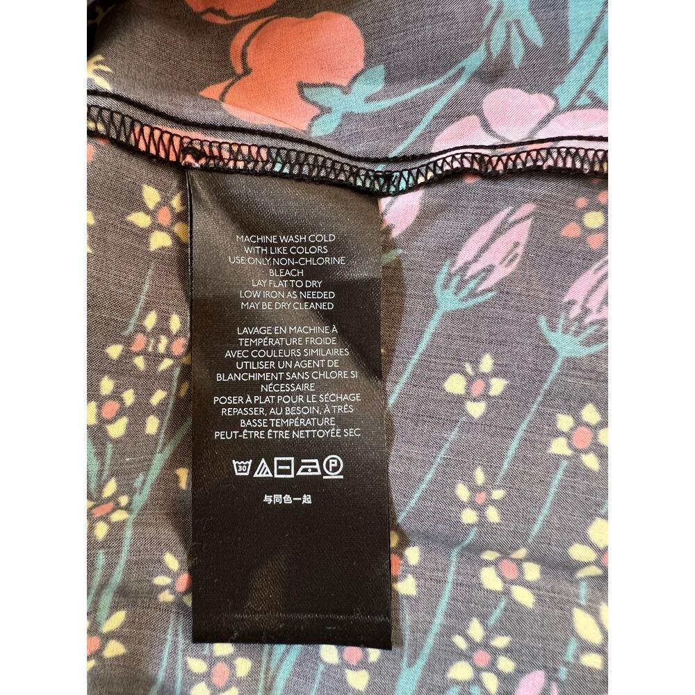 Free People Strawberry Fields Mini Dress Small Black Multicolor Boho Womens EUC - Picture 5 of 5
